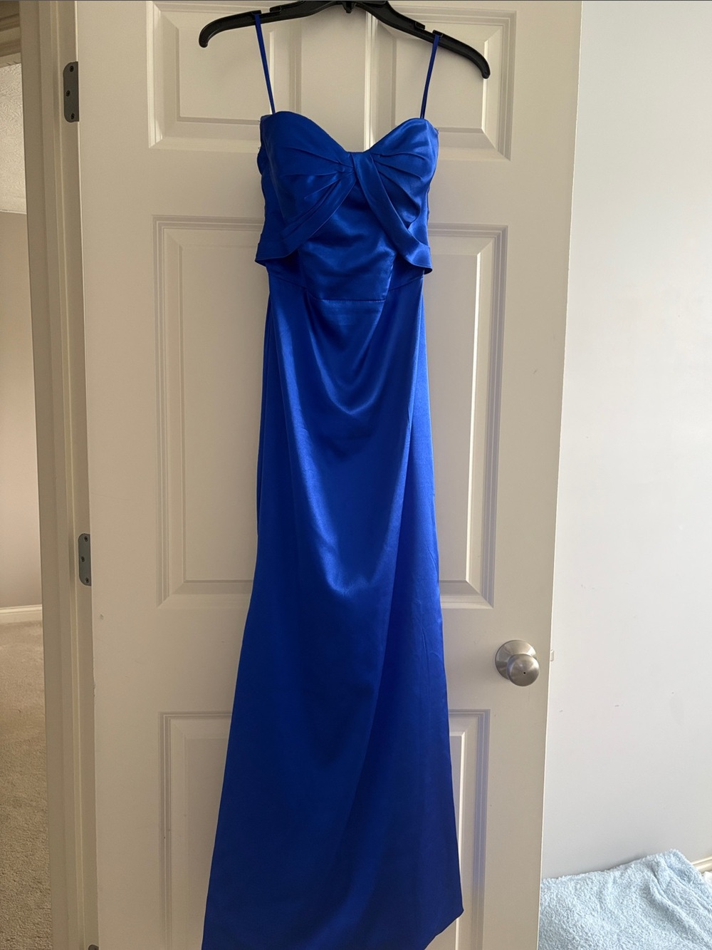 Blue homecoming or prom dress